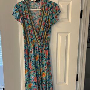 Side tie wrap dress size medium